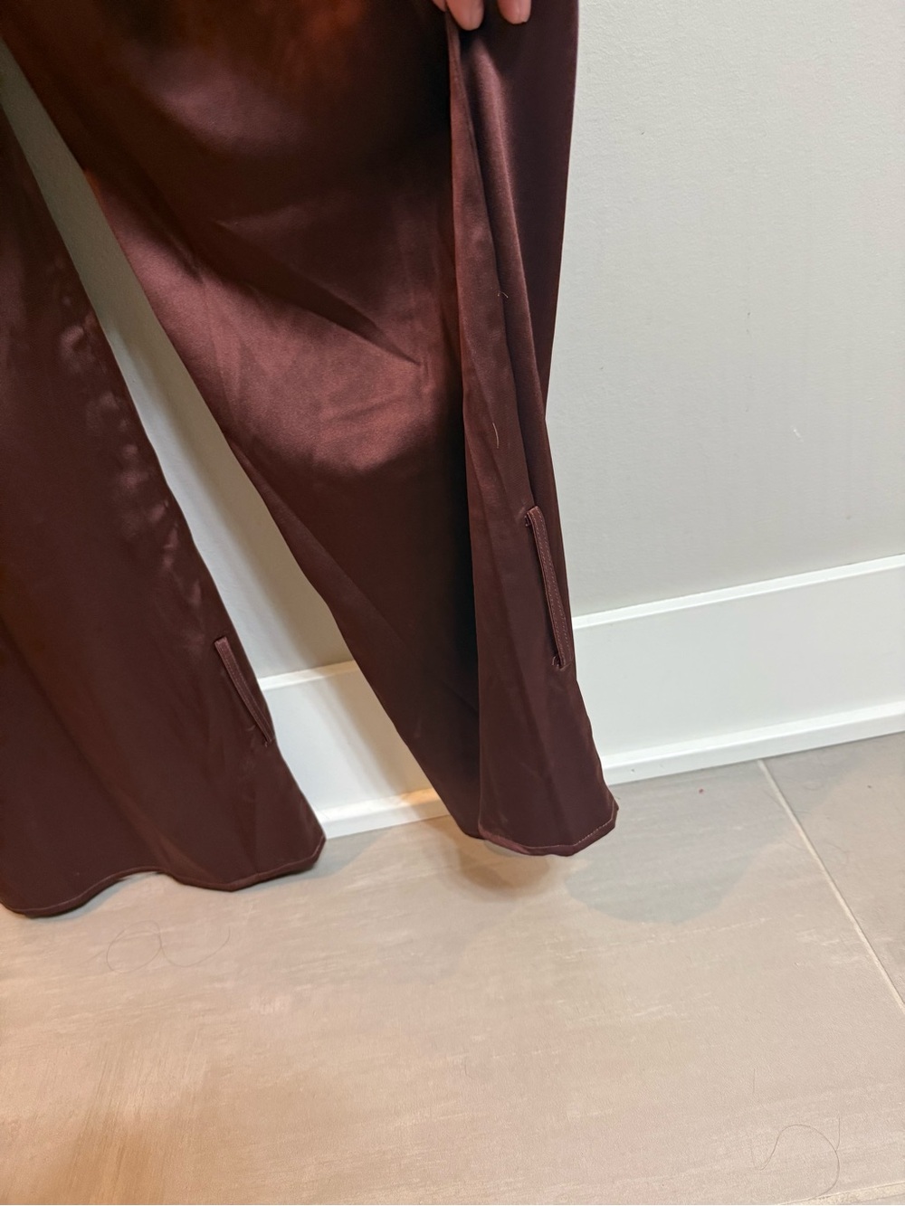 L'Academie Satin Wide-Leg Pants - Picture 4 of 6